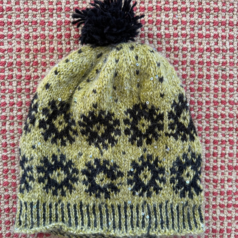 Hand knitted hat
